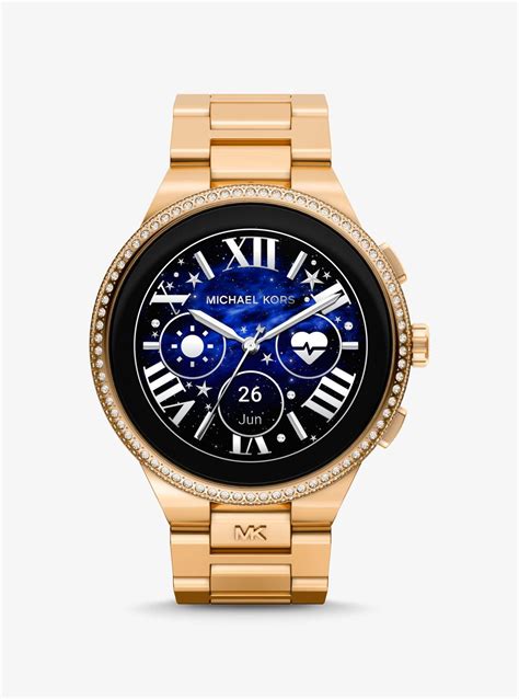 black gold watch michael kors|michael kors camille gold watch.